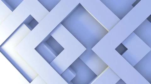 Blue clean 3d shapes background Stock-Footage 96128162