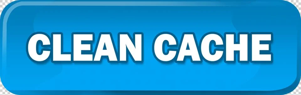 Blue clean cache button icon Illustrazione stock