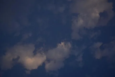 Blue clean sky with white cloud Stock Photos