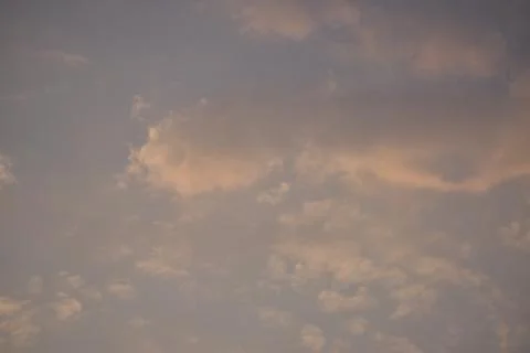 Blue clean sky with white cloud Stock Photos