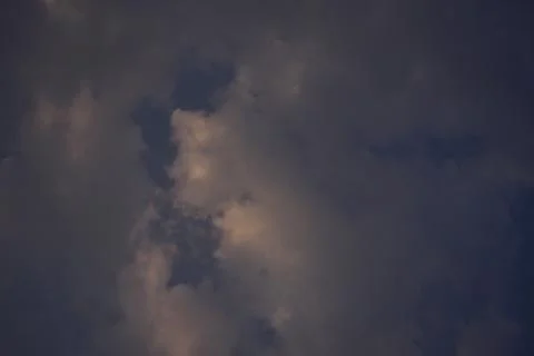 Blue clean sky with white cloud Stock Photos