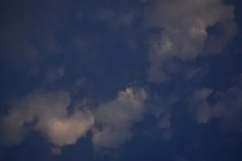 Blue clean sky with white cloud Stock Photos