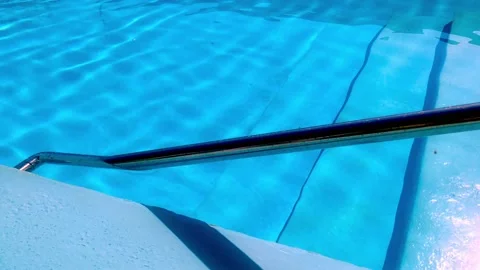 Blue clean water in pool Stock Footage 200552622