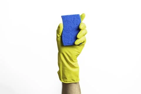 Blue Cleaning Sponge Stock Photos