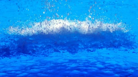 Blue clear water Stock Footage 7733155
