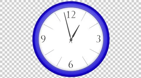 Blue Clock Timelapse Stock Footage 51615414