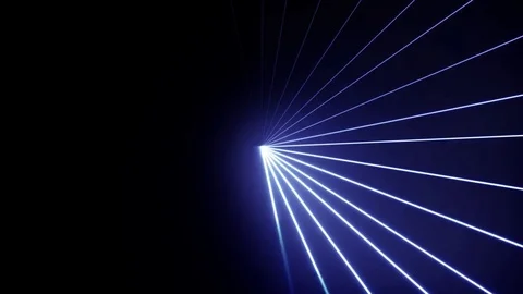 Blue Clockwise Lasers Stock-Footage 74500657