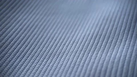 Blue Close Knitted Fabric Slider Shot Stock Footage 234437449