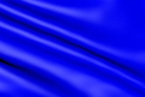 Blue cloth waving in the wind. Stock Illustration