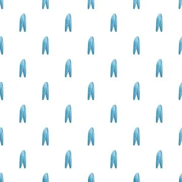 Blue clothes peg seamless pattern background Stock Illustration