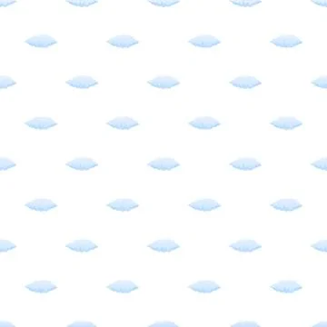 Blue cloud elements forming a seamless pattern Stock Illustration
