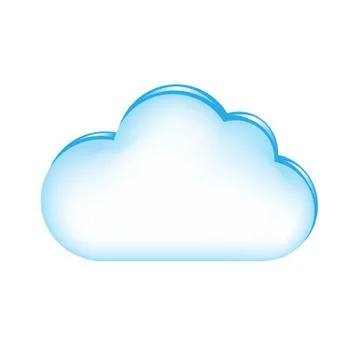 Blue cloud Stock Illustration