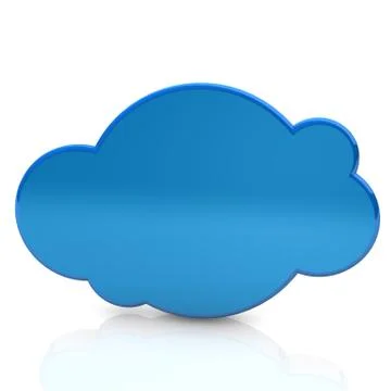Blue cloud Stock Illustration
