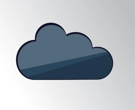 Blue cloud Ilustración de archivo