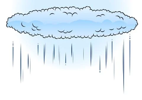 Blue cloud Stock Illustration