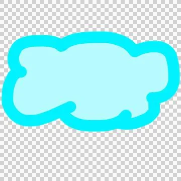 Blue cloud Illustrazione stock