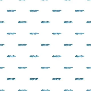Blue cloud rows creating repeating pattern on white イラスト素材