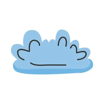 Blue cloud sky Illustration