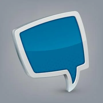 Blue cloud speech 库存插图