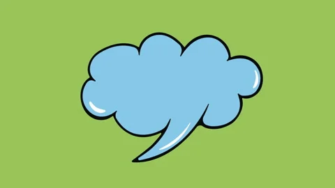 Blue cloud of a thought Stock Footage 91809429