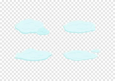 Blue cloud vector isolated on transparency background ep158 Stock Illustration
