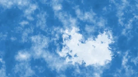 Blue Cloud Window Sky View Soft vapor reveals peaceful sky through mist Stock Footage 309328478