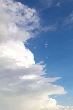 Blue clouds and sky. Stock Photos