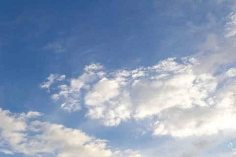 Blue clouds and sky. Stock Photos