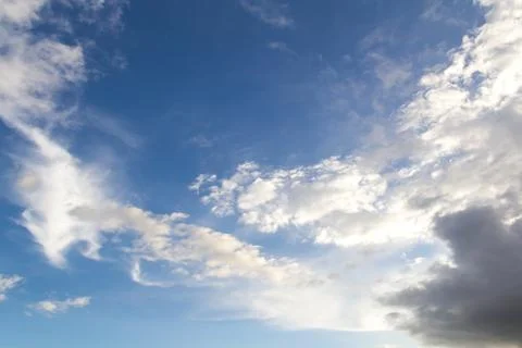 Blue clouds and sky. Stock-Fotos