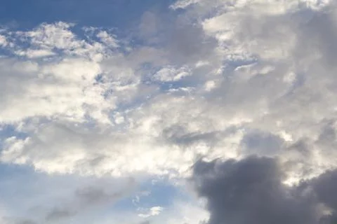 Blue clouds and sky. Foto stock