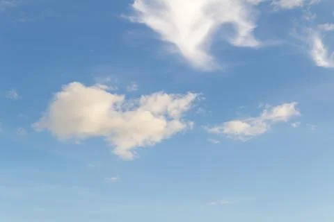 Blue clouds and sky. Stock Photos