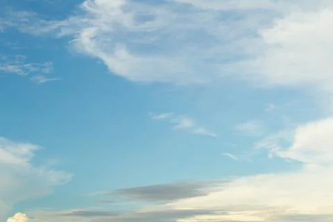 Blue clouds and sky. Stock Photos