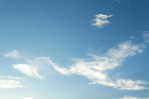 Blue clouds and sky. Stockfoto's