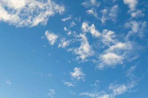 Blue clouds and sky. Stock Photos