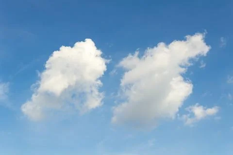 Blue clouds and sky. Stockfoto's
