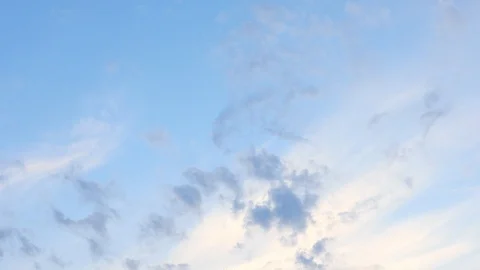 Blue clouds and sky, sun rays Stock Footage 89522692