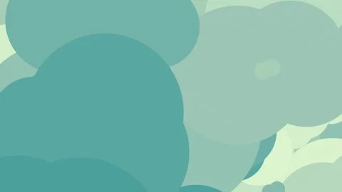 Blue clouds bunch of balloons floating in the air bubbles cartoonish Stock Footage 335979387