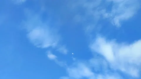 Blue clouds in the clear sky Video stock 217668967