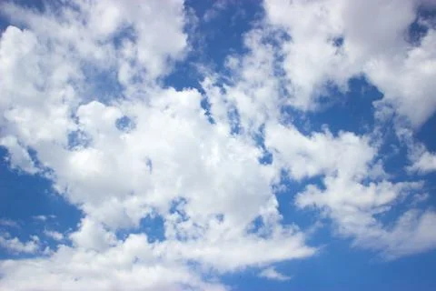Blue clouds with clouds Foto stock