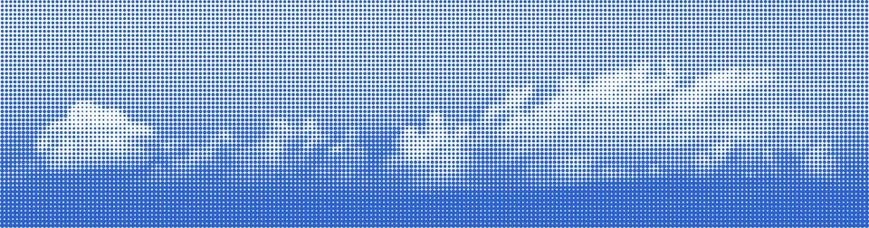 Blue clouds with halftone dots and retro grain effect. Vintage pop art styl.. Illustrazione stock