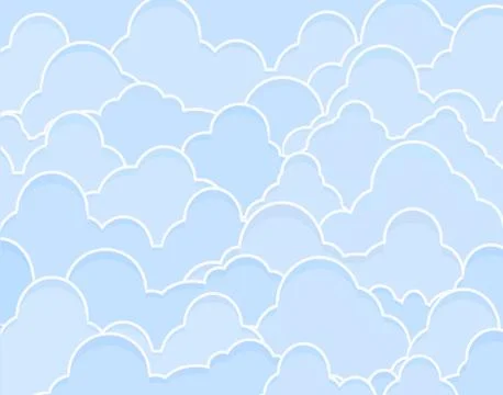 Blue clouds Stock Illustration