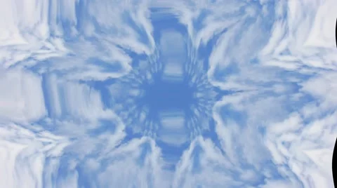 Blue clouds Kaleidoscopic Video Background Loop Stock Footage 43070963