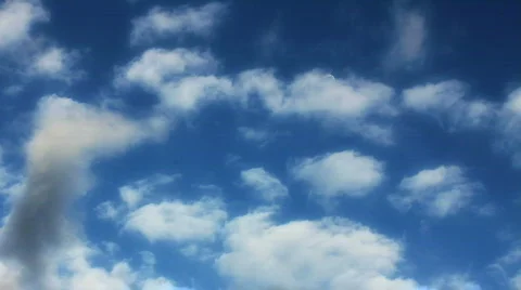 Blue clouds moon Stock Footage 809768