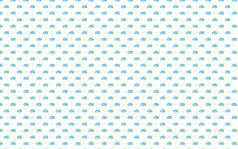 Blue Clouds Pattern (Textile) Stock Illustration