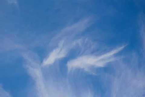 The blue clouds Stock Photos