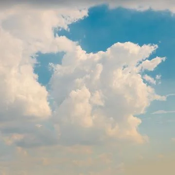 Blue clouds sky Stock Photos