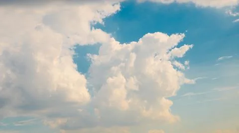 Blue clouds sky Stock Photos