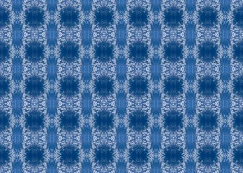 Blue clouds soft seamless repeat pattern illustration Stockillustratie