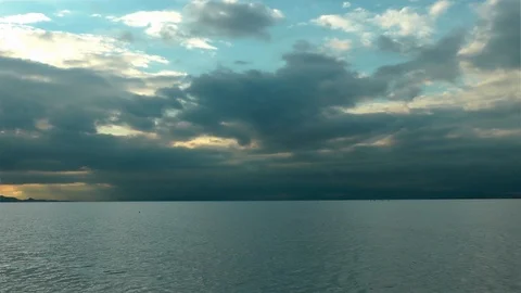 Blue Cloudy Stock Footage 105065928