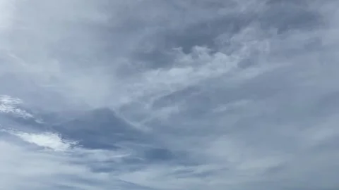 Blue cloudy sky and Atlantic Ocean. Cabarete, Puerto Plata, Dominican Republic Stock Footage 278597971